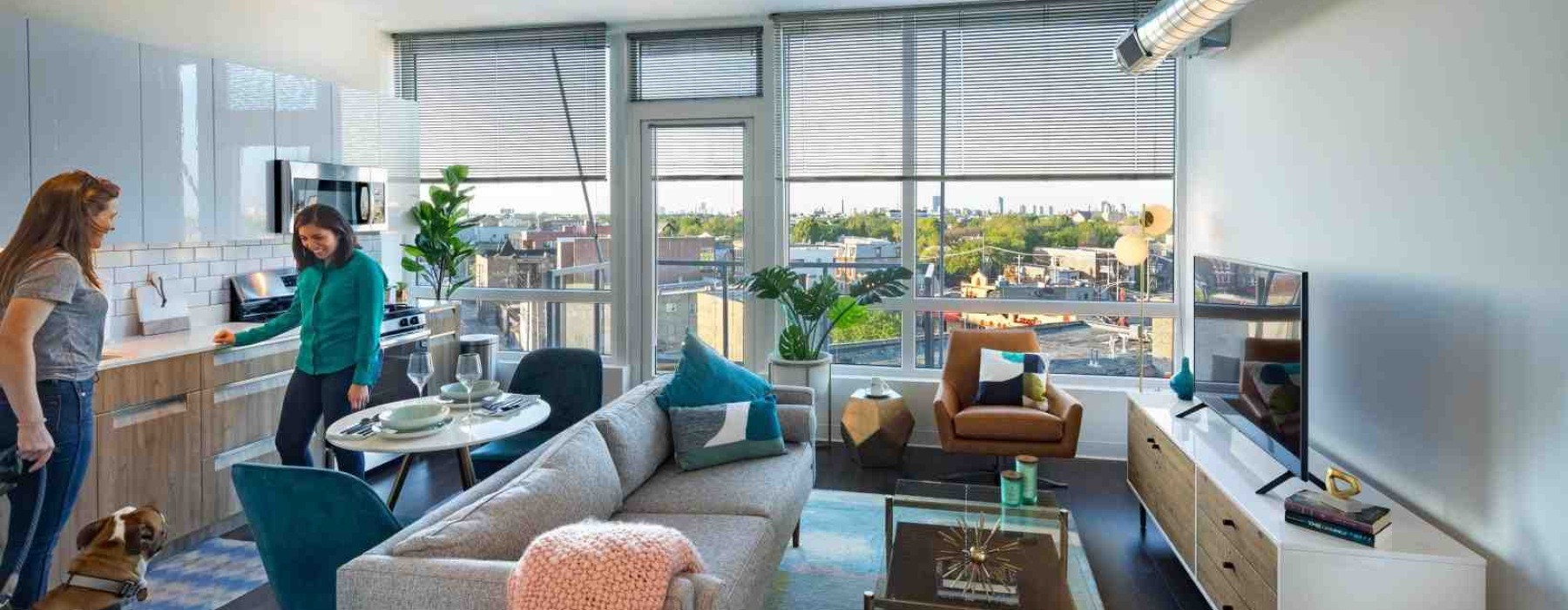 modern studio apartment in River West Chicago - river west studio chicago