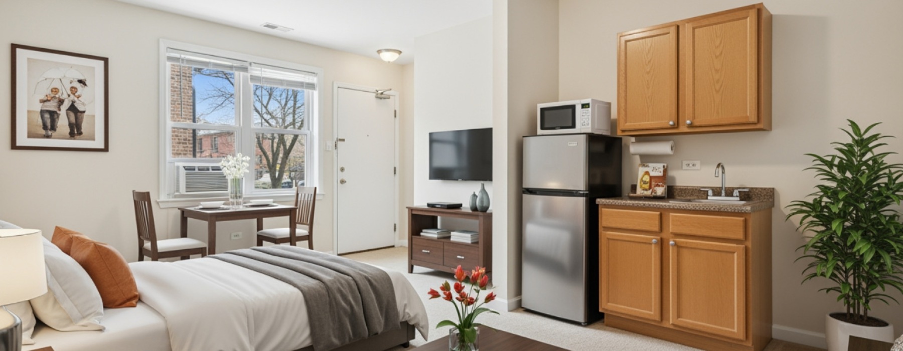 Albany Park Chicago neighborhood street scene - studio apartments for rent in albany park chicago